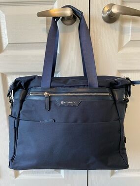 Nordace Navy Travel Tote Bag USB Charging Work Laptop Bag Carryall